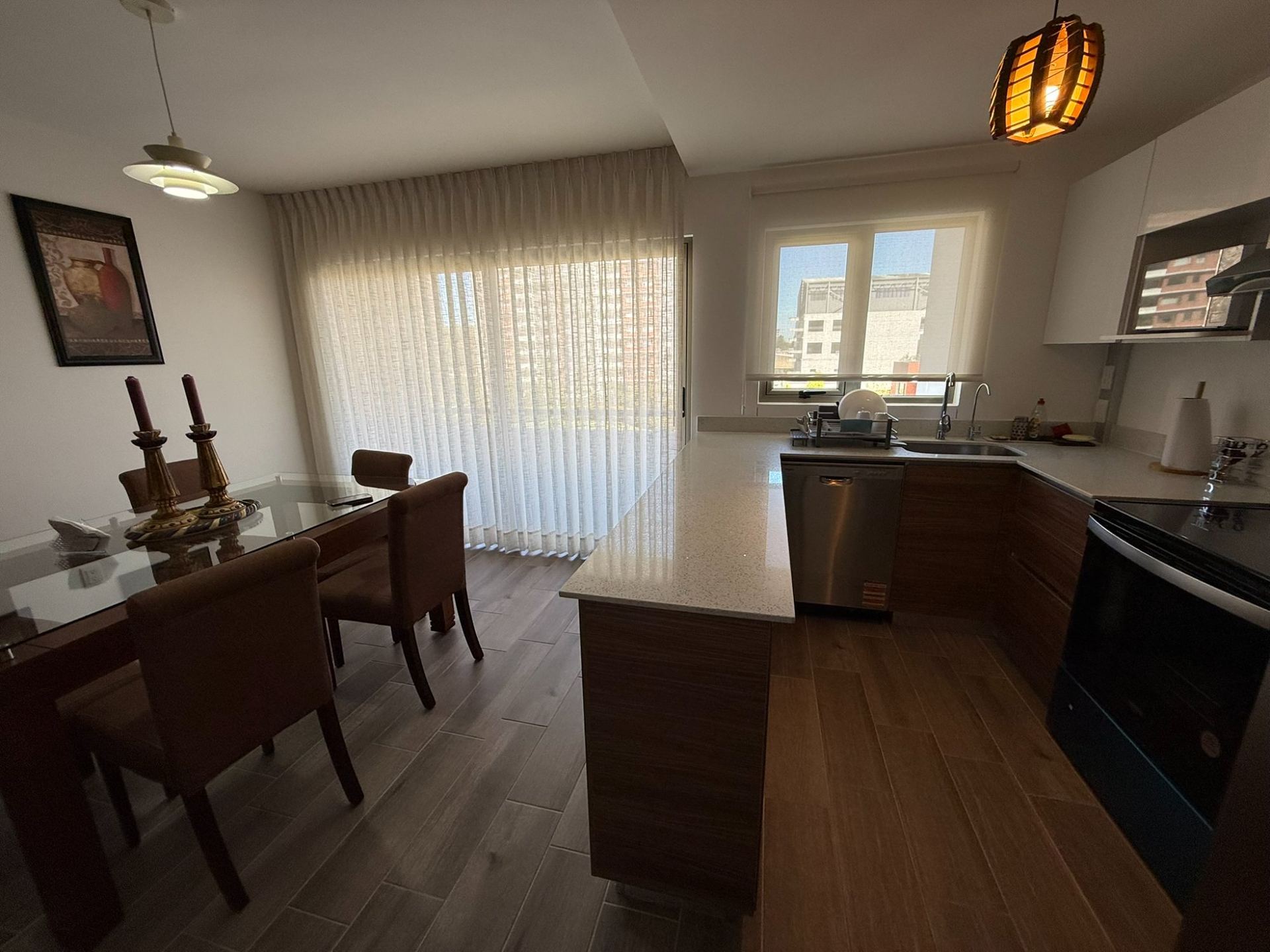 Cocina integrada — apartamento Segheria